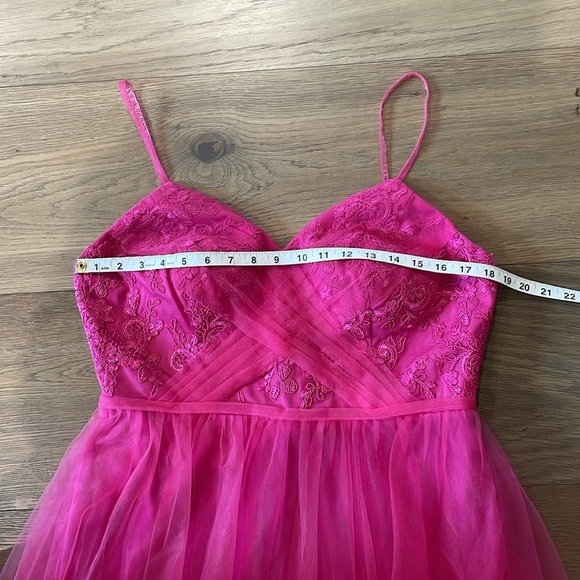 Azazie Layla Dress In Pink/Fuchsia Size A14 - Picture 9 of 16